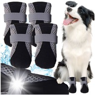 WODOODPORNE BUTY SKARPETKI DLA PSA ANTYPOŚLIZGOWE CIEPŁE NA ŚNIEG M RZEPY