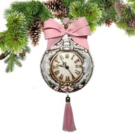 MEDALION BOMBKA BOMBKI zawieszka vintage ZEGAR 12 cm plus dodatki # 4