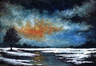 Akwarela "Przed nocą" RN