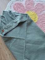 Ręcznik kąpielowy z kapturem dla niemowląt|100% bawełna wafelkowa| Handmade