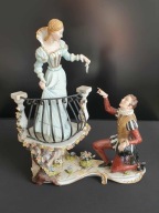 Capodimonte kolekcjonerska figurka – Romeo i Julia – porcelana biskwit
