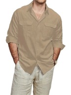 Koszula Męska Old Money – Formalna i Casual z Długim Rękawem