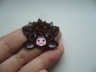 PIN PRZYPINKA BROSZKA KROWA KRÓWKA