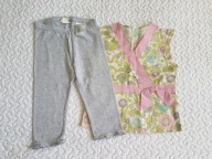 Mothercare bluzka nowa i legginsy w kropki roz 116