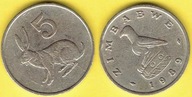 ZIMBABWE 5 CENTS 1989 r.