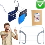 SUSZARKA NA PRANIE WIESZAK NA KALORYFER BIAŁA ROZKŁADANA DO BIELIZNY VILDE