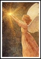 A2 PLAKAT OBRAZ ANIOŁ, PLAKAT Z ANIOŁEM, ANIELSKIE SKRZYDŁA, ANIELICA NR 55