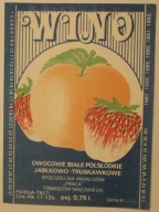 ETYKIETA - TOMASZÓW MAZOWIECKI - WINO OWOCOWE BIAŁE PÓLSŁODKIE