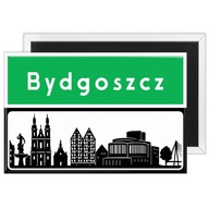 MAGNES TURYSTYCZNY Z PANORAMĄ Bydgoszcz na lodówkę NAZWA MIASTA PAMIĄTKA