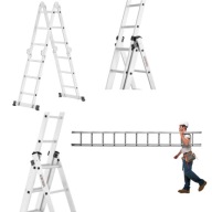 DRABINA ALUMINIOWA ROZKŁADANA SKŁADANA WIELOFUNKCYJNA 6,48M DO 150 KG