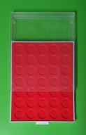 Lindner 2111 - Kaseta szara na 35 monet (Ø 32,5mm)