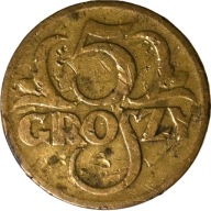 5 groszy 1923 - II RP Mosiądz