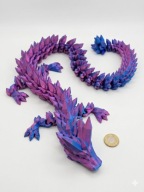 Figurka Dragon Crystal 67cm - Model Kolekcjonerski Druk 3D