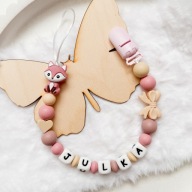 Silikonowa Zawieszka z Imieniem Do Smoczka Prezent Dla Niemowlaka