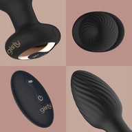 Wibrujący korek analny Gisty Erna - 8 trybów pracy i rotacja 360° prezent