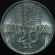 20 zł 1973 - Wieżowiec i Kłosy - mennicze