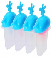 KIK FOREMKI DO LODÓW ZE SŁOMKĄ Lody Domowe na patyku Sorbet Forma Patyczki