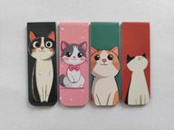 Zakładka magnetyczna do książki Dwustronna Koty Kotki Bajkowe 4 szt Gadżet