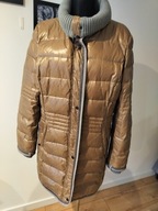 Płaszcz kurtka damska 46 naturalny puch zgrabna lekka ciepła stylowa