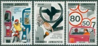 Grecja 1986 Znaczki 1627-9 ** bezpieczeństwo na drodze motocykl samochód