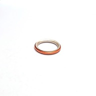 Pierścionek obrączka z miedzi i srebra z recyklingu. Również jako wisiorek.