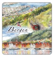 BERGEN NORWEGIA magnes na lodówkę cz766