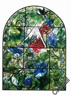 MARC CHAGALL -JERUSALEM WINDOWS- #18- 1988 rok