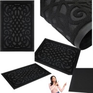 WYCIERACZKA POD DRZWI ZEWNĘTRZNA 40X60 GUMOWA WEJŚCIOWA MATA CZARNA DUŻĄ 3D