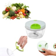 DUŻY RĘCZNY SIEKACZ DO WARZYW I CEBULI 500 ML ROZDRABNIACZ SZNURKOWY UNI