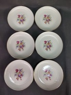 Komplet talerzyków deserowych Pruszków z czasów PRL-u.