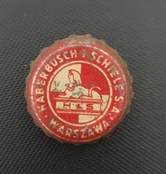 Przedwojenny kapsel Haberbusch i Schiele Warszawa 3 (biały)