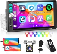 Radio samochodowe 7039B 2-DIN USB CarPlay Android Bluetooth