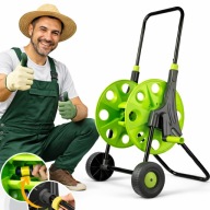 WÓZEK NA WĄŻ OGRDOWY 1/2" 60M NAWODNIENIE ROZWIJANY ZWIJACZ NA WĄŻ OGRODOWY