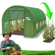 TUNEL OGRODOWY TYCZKI GRATIS FOLIOWY SZKLARNIA ALTANA NA WARZYWA OWOCE 18M2