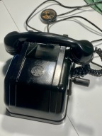 Zabytkowy Telefon Bakelitowy TESLA na Korbkę – Klasyk MB, Retro PRL/CSSR