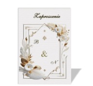 zaproszenia ślubne ,zawiadomienia GOTOWE wykropkowane a4