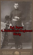 CDV ŻOŁNIERZ ARTYLERIA BAWARIA BAGNET HEŁM KUK AUSTRO-WĘGRY