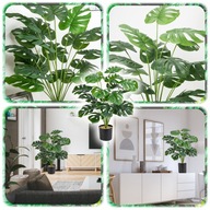 SZTUCZNA ROŚLINA MONSTERA 70 CM 18 LIŚCI W DONICZCE - DZIEŃ BABCI I DZIADKA