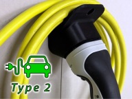 Uchwyt ścienny na kabel Type 2 do ładowania samochodów elektrycznych