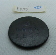 3 grosze (1811), Księstwo Warszawskie (1810-1815), nr ref. KR82