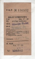 Bilet PKP, Susz do Iława, 1946r., -26