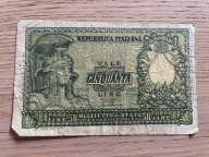 Włochy - 50 lir - 1951