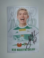 Zdjęcie 10x15 autograf Lechia Gdańsk sezon 2023/24 MVP Maksym Khlan