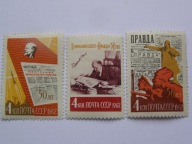 ZSRR - 50 lat gazety PRAWDA - Mi. 2596-98 **