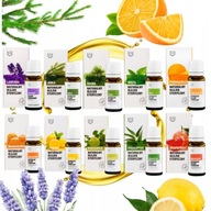 ZESTAW 10x10ML OLEJKI ETERYCZNE 100% NATURALNE CZYSTY SKŁAD DO KĄPIELI WODY