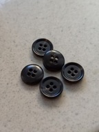 GUZIK PLASTIKOWY - UREA - 15 mm - ciemny brąz