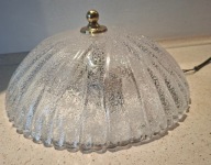 KINKIET PLAFON MURANO GLASS ICE 70s MOSIĄDZ