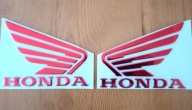 Logo Emblemat HONDA Czerwony 11x8,5cm 1Para CBF CB GL NTV CBR VFR +Gift
