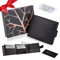 BETLEWSKI PORTFEL MĘSKI DUŻY SKÓRA NATURALNA CZARNY SKÓRZANY NA PREZENT