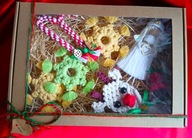 Zestaw na choinkę z makramy